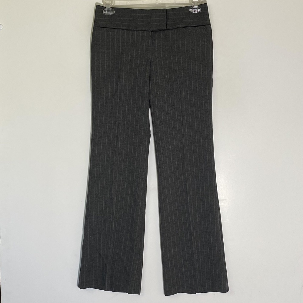 Byer California Dress‎ Pants Juniors 9 Gray Herringbone Tweed Lined Stretch Work